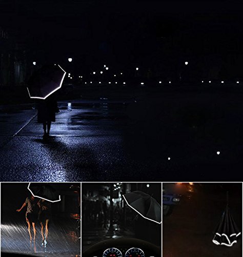 rodde Chaqueta inversa para Lluvia Pintura al Aire Libre Monet Paraguas a Prueba de Viento con Mango en Forma de C Doble Capa Invertida