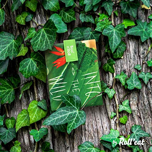 Roll'eat - Boc'n'Roll Young - Bolsa Merienda Porta Bocadillos Ecológica y Reutilizable sin BPA, Wild