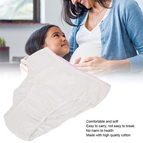 Ropa interior desechable, 4 piezas de ropa interior de algodón desechable, bragas para embarazadas, confinamiento posparto, viajes para post-cesárea, bragas de maternidad