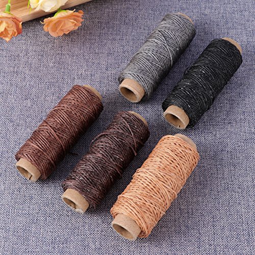 ROSENICE Herramienta de artesanía de cuero agujas de coser a mano de tapicería de cuero de lona accesorios de costura de bricolaje 14 unids