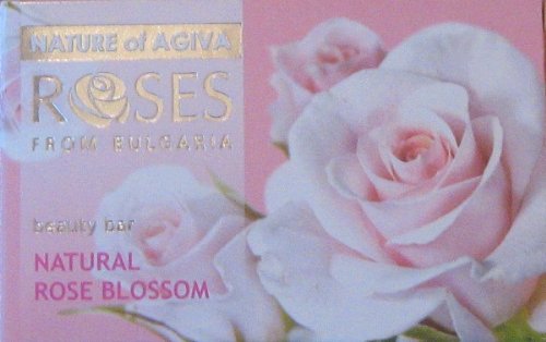 Roses from Bulgaria - Jabón de belleza con flor de rosa natural 75g - 2pcs