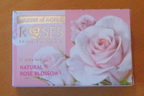 Roses from Bulgaria - Jabón de belleza con flor de rosa natural 75g - 2pcs