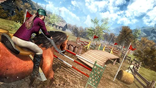 Royal Princess Horse Racing Adventure Juego 3D: World Frenzy Real Horse Riding Aparcamiento Runner Simulator Mission Free For Kids 2018