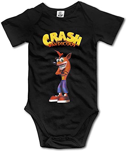 RTGreat Nbn Bodysuit Crash Bandicoot Baby Girls/Boys Short Sleeve Jumper Body de bebé
