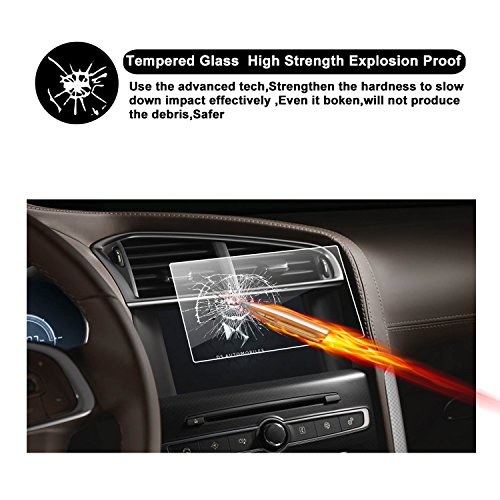 RUIYA Protector de pantalla de vidrio templado (2010-2017) Citroën DS3 MRN sistema de navegación,Crystal Clear HD Protector de pantalla-7 Pulgadas