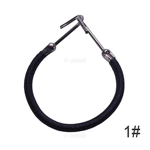 RUNGAO - 30 faixas elásticas para o cabelo, 3 cores, gancho de borracha, sutiã de clipe de borracha trançado para fazer laços de cabelo, acessórios para o penteado