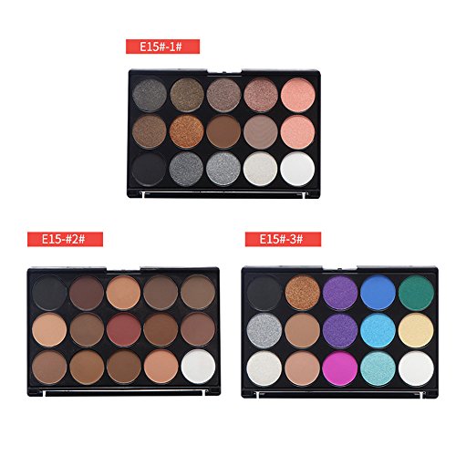 Ruwhere 15 Colores Sombra De Ojos Paleta de Maquillaje Cosmética - Perfecto para Sso Profesional y Diario