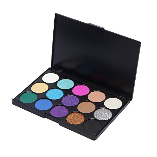 Ruwhere 15 Colores Sombra De Ojos Paleta de Maquillaje Cosmética - Perfecto para Sso Profesional y Diario