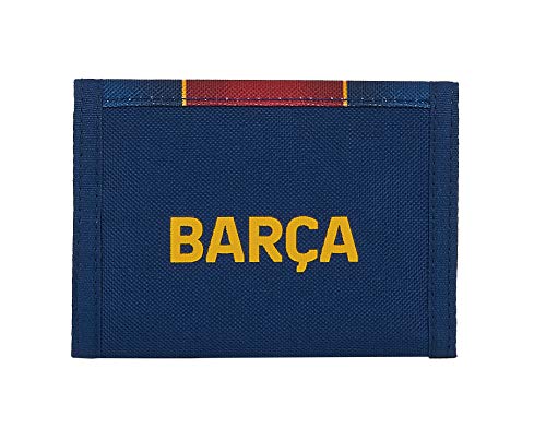 Safta Cabecera de F.C. Barcelona, Accesorio de viaje- Billetera Unisex ni, Azul Marino/Granate, Mediano