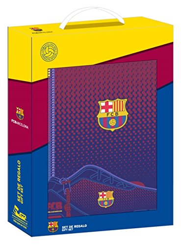 Safta Corporativa Set con un Cuaderno, un Estuche y una Carpeta, FC Barcelona Corpor Blau/Grana, 280 x 60 x 350 mm