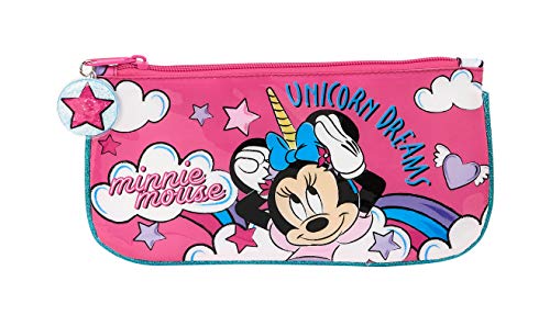 Safta Estuche Escolar de Minnie Mouse, Multicolor (Minnie Mouse Unicornios)