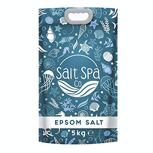 Sal Epsom ULTRA PURA | Sales de baño 5KG | Salt Spa Co | Alivia los músculos cansados ​​y doloridos | Desintoxica, cura y promueve un sueño profundo y reparador