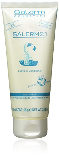Salerm Cosmetics 21 Silk Protein Leave In Acondicionador, Blanco - 100 ml