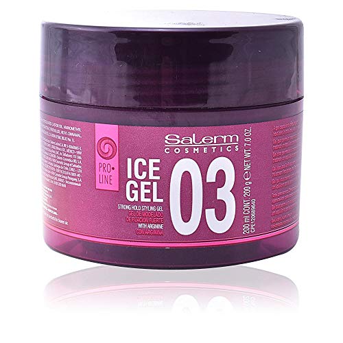 Salerm Cosmetics Ice 03 Strong Hold Styling Gel Fijador - 200 ml, Morado