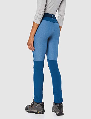 SALEWA PUEZ MISURINA Dry W PNT Pantalones de Senderismo, Mujer, Poseidon, 44/38