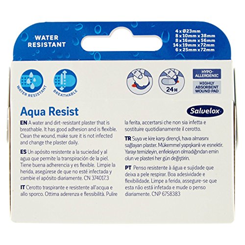 Salvelox - Aqua Resist - Parches surtidos - 40 unidades
