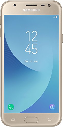 Samsung Galaxy J3 - Smartphone de 5"(2 GB RAM, 16 GB Memoria Interna, cámara de 13 MP, Android), Color Oro