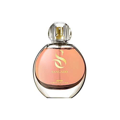 SANGADO El Inolvidable Perfume para Mujeres, Larga Duración de 8-10 horas, Olor Lujoso, Oriental Floral, Francesas Finas, Extra Concentrado (Parfum), Spray de 50 ml, Un Gran Regalo Para Mujeres