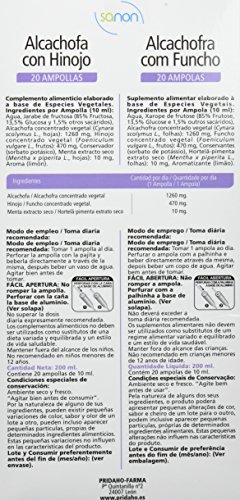 SANON Alcachofa + Hinojo 20 ampollas de 10 ml