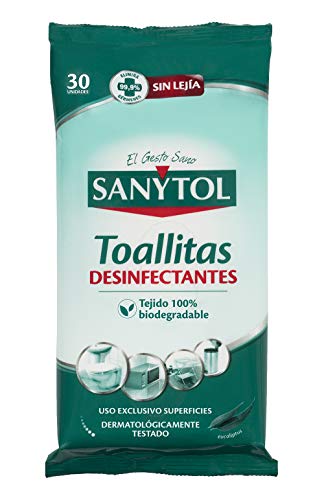Sanytol - Toallitas Desinfectantes Multiusos, 30 Unidades