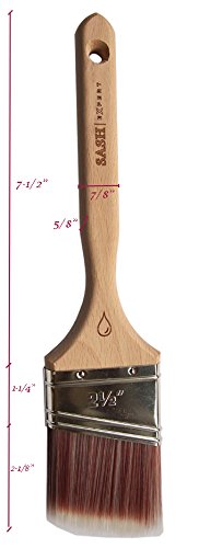 Sash Expert - Pincel de pintura profesional en ángulo plano, 2-1/2"