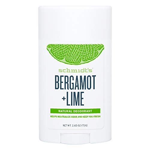 Schmidt's Natural Stick - Desodorante con bergamota y limón verde, Certificado Vegan y aluminio sin sal, eficaz 24h, 1 unidad