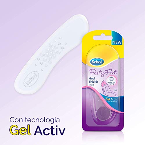 Scholl Gel Activ, pack de 3 plantillas, para tacones muy altos, protector talón y puntos sensibles, para mujer