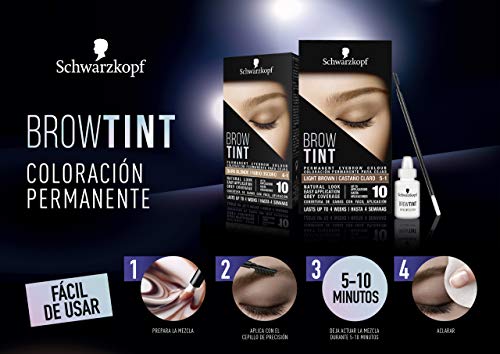 Schwarzkopf Brow Tint - Tinte De Cejas Rubio Oscuro Tono 6.1 (Pack de 3)