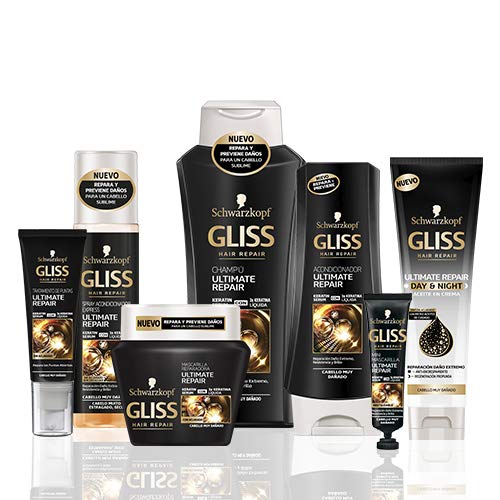 Schwarzkopf Gliss - Reparador de puntas Ultimate Repair, 2 unidades - 50 ml