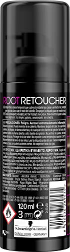 Schwarzkopf Root Retoucher - Coloración del Cabello Castaño Oscuro (pack de 3)