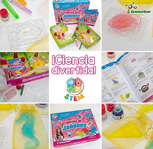 Science4you-Fábrica Fábrica de Jabones-Juguete Científico y Educativo para Niños +8 Años, Multicolor (398481)