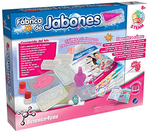 Science4you-Fábrica Fábrica de Jabones-Juguete Científico y Educativo para Niños +8 Años, Multicolor (398481)