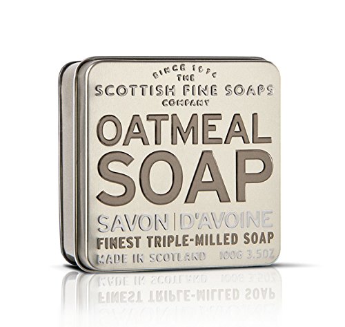 Scottish Fine Soaps Serie Aromas Escoceses - Jabón en lata 100 g - Aroma Avena (Exfoliante)