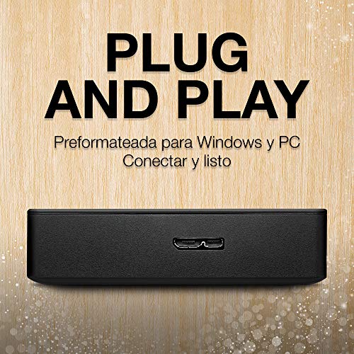 Seagate Portable, 2 TB, Disco duro externo, HDD portátil, USB 3.0 para PC, ordenador portátil y Mac (STGX2000400)