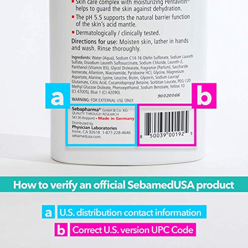 Sebamed Liquid Face and Body Wash Pump Pot 1000ml