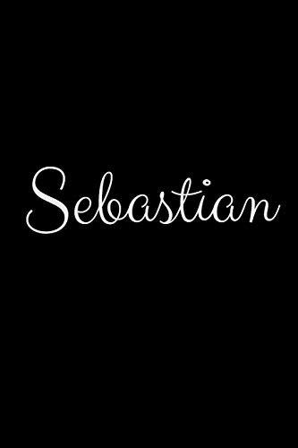 Sebastian: notebook with the name on the cover, elegant, discreet, official notebook for notes
