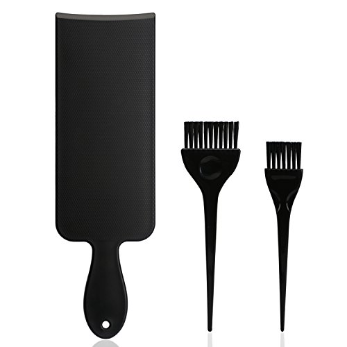 Segbeauty® Negro Resalte el Tablero y Cabello Cepillo de Tinte Set, Salón Peluquero Destacando Paddle & Cepillo para Colorear Cabello - Perfecto para la Pintura del Cabello Balayage