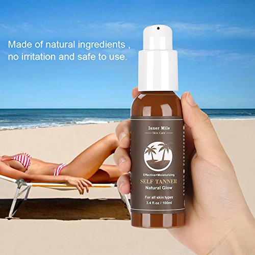 Self Tanner Longlasting Loción bronceadora sin sol hidratante Ingredientes naturales Sin sol Tanner para el cuerpo y la cara