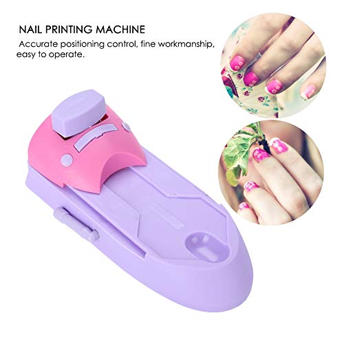 Sello para Manicura, Máquina de Impresión de Uñas, Kit de Estampación Profesional Máquina de Manicura DIY Stamper Uñas Impresión Eléctrica Stamper