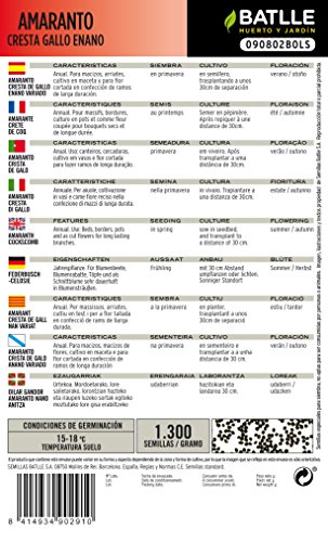 Semillas de Flores - Amaranto Cresta de Gallo - Batlle