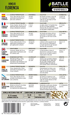 Semillas Hortícolas - Hinojo de Florencia - Batlle