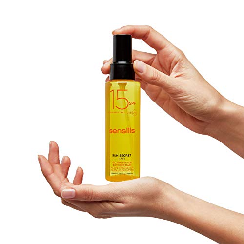 Sensilis Sun Secret - Aceite Protector para el Cabello con SPF15 - Protector, Nutritivo y Reparador - 100 ml