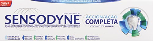 Sensodyne Acción Completa - Pasta de dientes con Flúor para dientes sensibles - 75 ml
