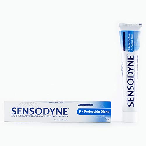 Sensodyne Protección Diaria - Pasta de dientes con flúor, alivio para dientes sensibles - 75 ml
