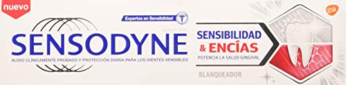 Sensodyne Sensibilidad & Encías - Blanqueador, pasta de dientes con flúor, 75 ml
