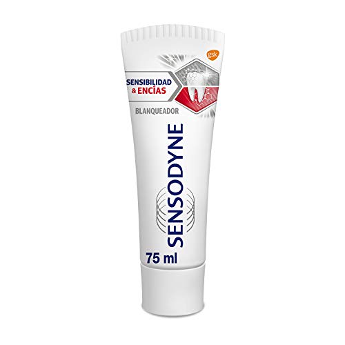 Sensodyne Sensibilidad & Encías Blanqueante - Pasta de dientes con flúor - Pack de 3 x 75 ml