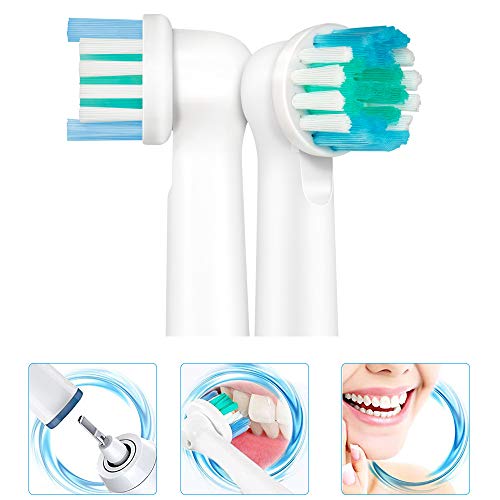 Set de 8 Precision Clean Cabezales de repuesto para cepillos de dientes eléctricos, compatible para Braun Oral-B Cepillo de dientes eléctrico