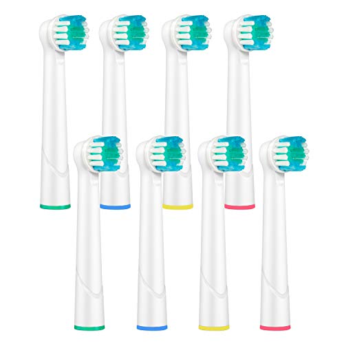 Set de 8 Precision Clean Cabezales de repuesto para cepillos de dientes eléctricos, compatible para Braun Oral-B Cepillo de dientes eléctrico