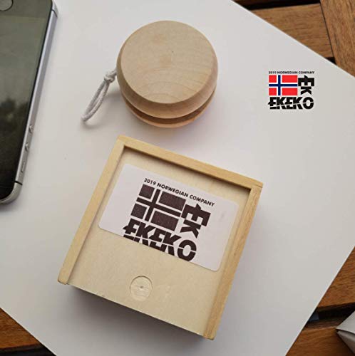 Set Ekeko 3NRAYA+ Little Boys, Pack de 2 Juegos de Madera Mini, 3 en Raya y Yoyó, en Practica Bolsa de Regalo de Algodon. Tic-TAC-Toe & Yo-yo Pack