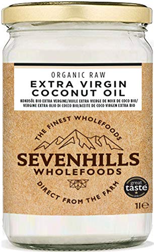 Sevenhills Wholefoods Aceite De Coco Virgen Extra Orgánico, Crudo, Prensado En Frío 1L